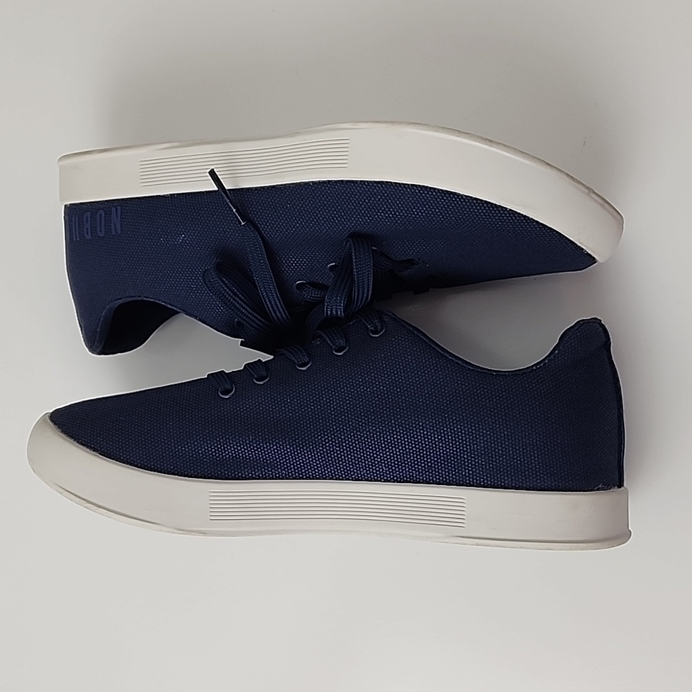 NOBULL Canvas Unisex Trainer Sneakers Navy - Picture 3 of 16